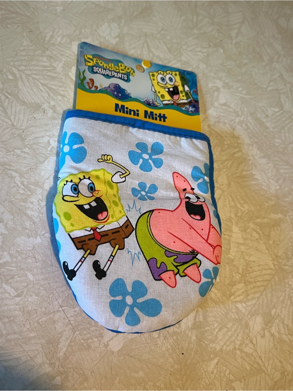 SpongeBob SquarePants Mini Mitt - Blue, White, Yellow, Pink